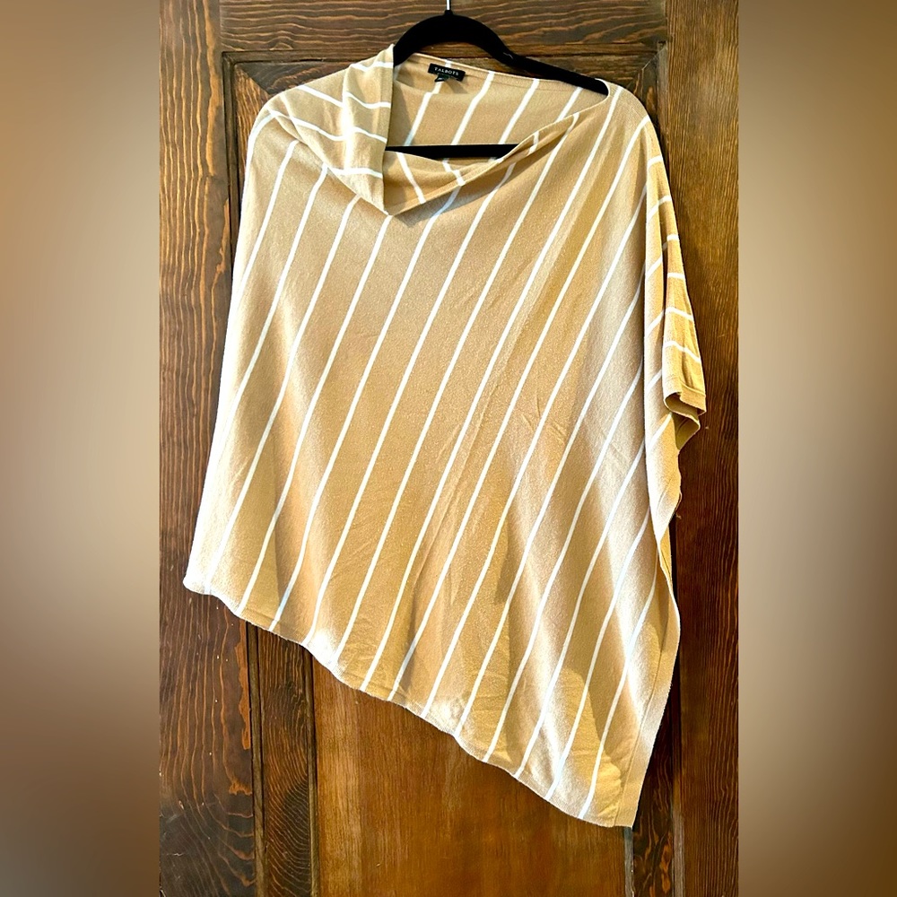 Talbots Asymmetrical Scoop-Neck Poncho